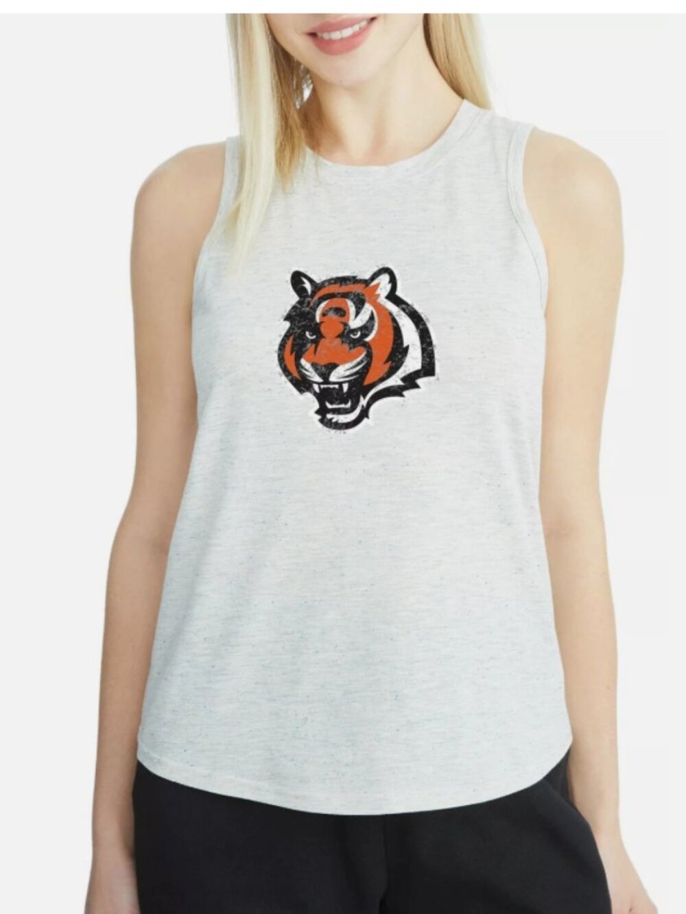 Cincinnati Bengals Women's Concept Sport Gray Speckle Tank Top